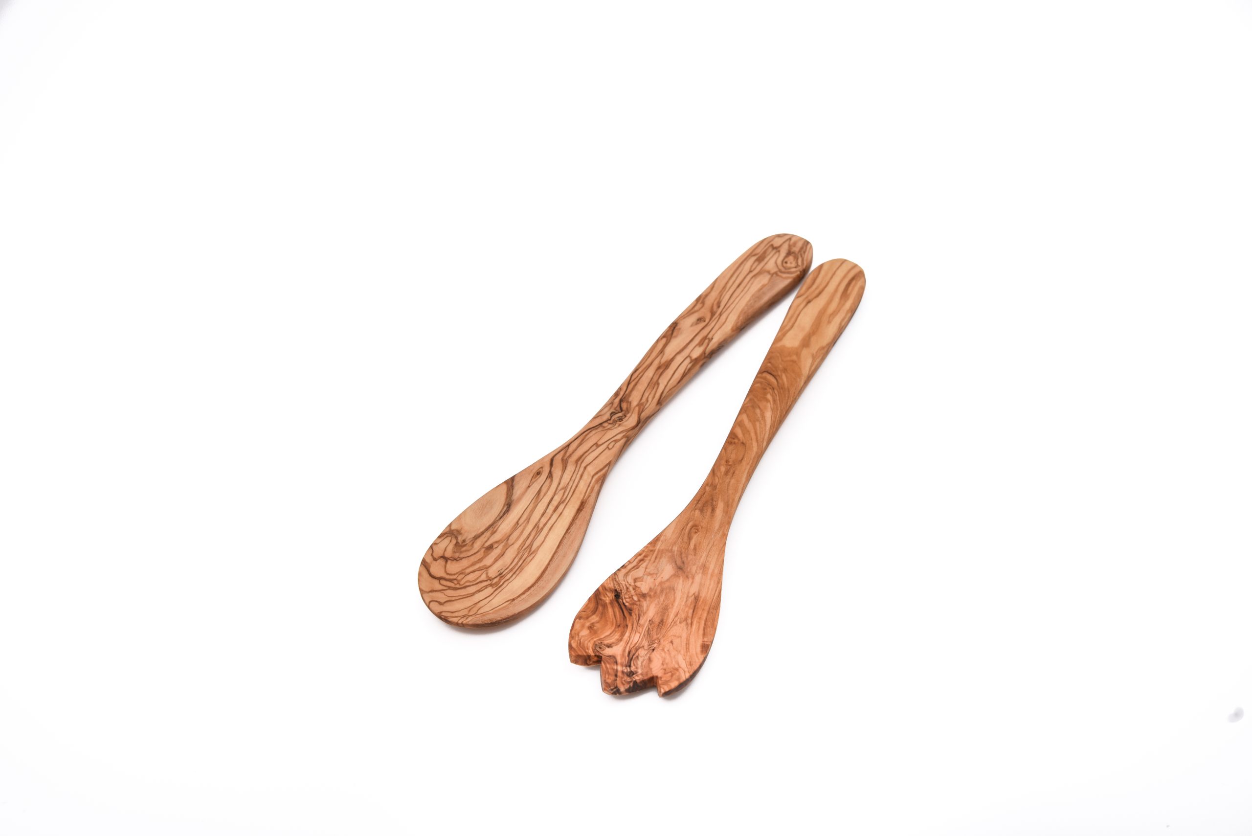 Olive Wood Salad Servers-Serving set