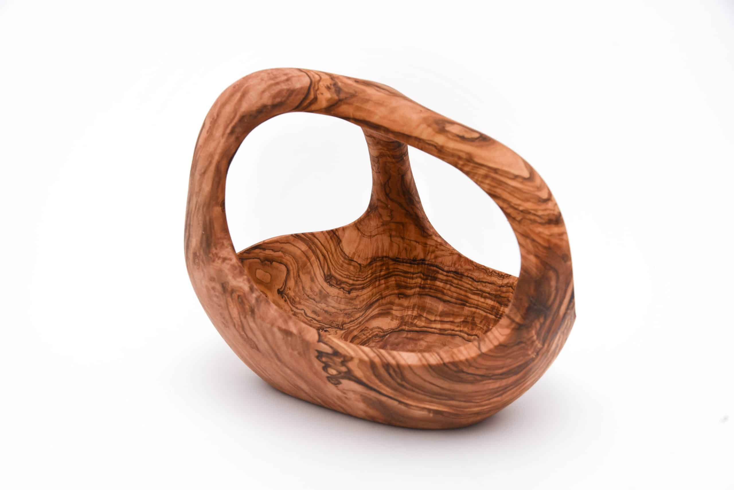 Olive Wood Large Fruit Basket